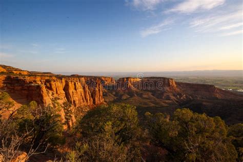 Beautiful View of the Sunrise in the Colorado National Monument in Mesa County, Colorado Stock ...