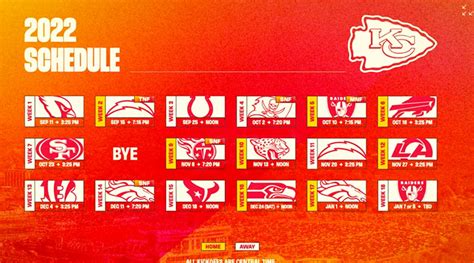 Kansas City Chiefs Schedule 2022 - Athlon Sports