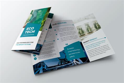 02 Technology Trifold Brochure (321632) | Brochures | Design Bundles