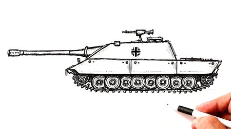 Wwii Tank Drawing