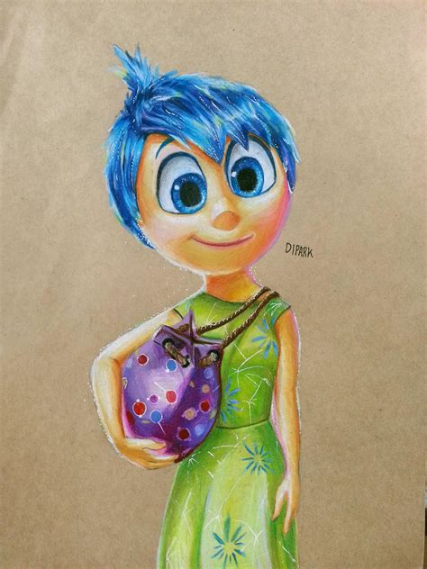 Inside out Fan art - Joy with color pencil by KR-Dipark on DeviantArt