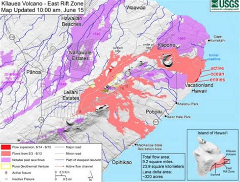 Hawaii volcano update: Latest lava flow MAP - 9.2 square miles swamped by lava | World | News ...