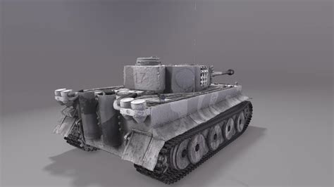 Tiger H1 Tank - 3D Model by Kostiantyn Chudak