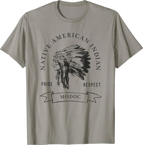 Amazon.com: Modoc Tribe Native American Indian Pride Respect Vintage T ...