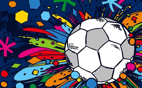 Soccer art, creative, football, ball, HD wallpaper | Peakpx