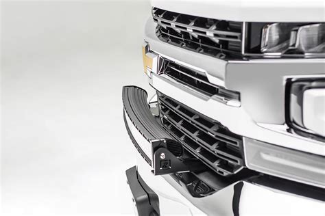 2019-2020 Chevrolet Silverado 1500 Front Bumper Top LED Kit, Incl. (1) 30 Inch LED Curved Double ...