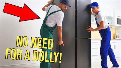 How to Move a Fridge without a Dolly - YouTube