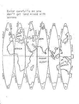 Always a teacher, Always a survivor: Make a globe: pattern 3d Globe ...