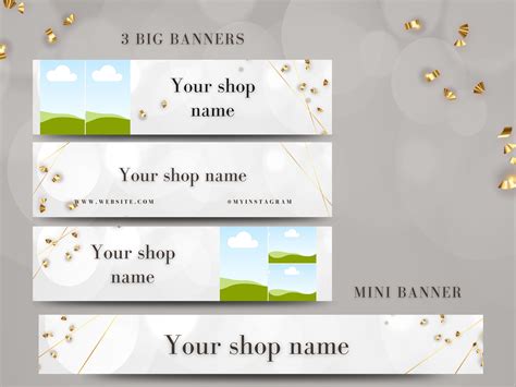 Etsy banner template.Etsy banner design.Canva.Etsy banner | Etsy