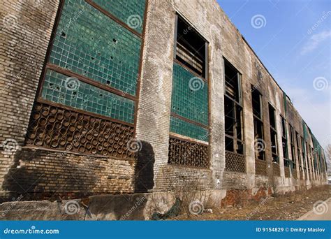 Abandoned factory building stock image. Image of concrete - 9154829