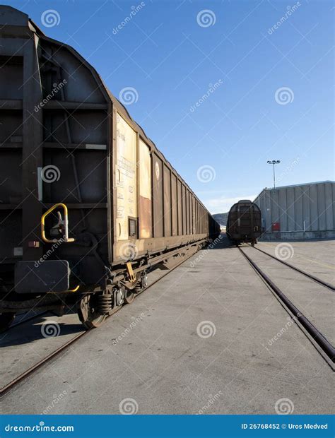 Cargo train stock photo. Image of freight, business, railway - 26768452