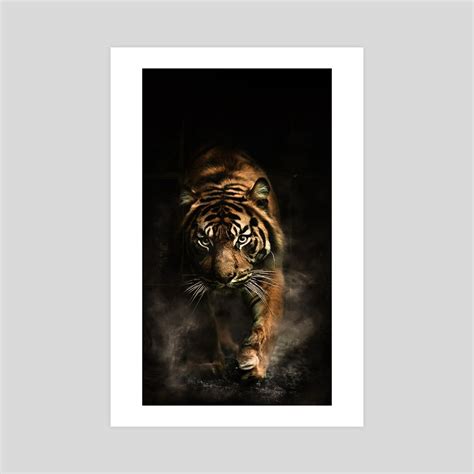 angry tiger, an art print by Desi S - INPRNT