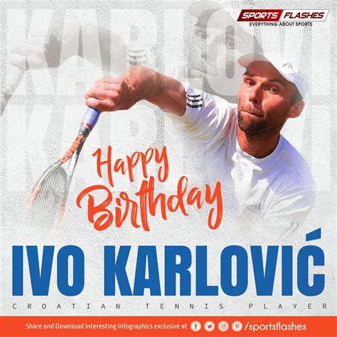 Happy Birthday🎂#IvoKarlović 🎾!!! | Tennis news, Tennis live, Tennis