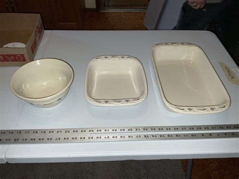 Longaberger baking dishes, bowl - Legacy Auction Company