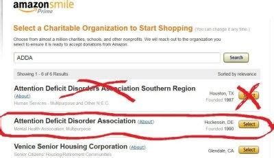 Amazon Smile Program - ADDA - Attention Deficit Disorder Association