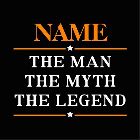 Personalized Name The Man The Myth The Legend Statuette | Zazzle.com