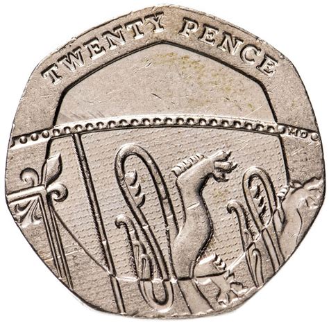 United Kingdom Coin 20 Pence | Elizabeth II | Royal Shield | 2015 ...