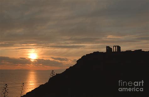 Sounion Temple of Poseidon Sunset 4 Photograph by Deborah Smolinske ...