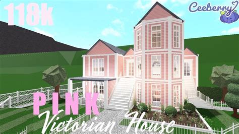 Blush Pink Town House Bloxburg