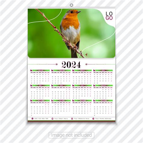 12-month calendar design template :: Behance