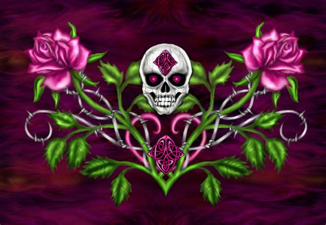 Gothic Skulls Wallpaper - WallpaperSafari