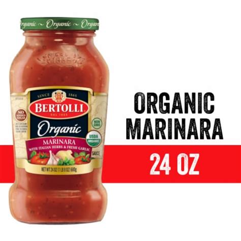 Bertolli® Organic Marinara Sauce, 24 oz - Fry’s Food Stores