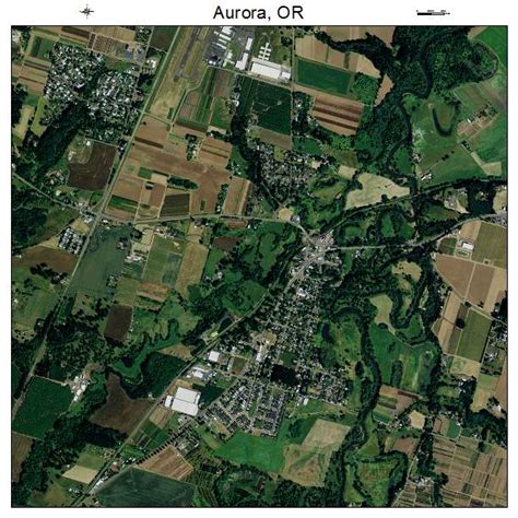 Aerial Photography Map of Aurora, OR Oregon