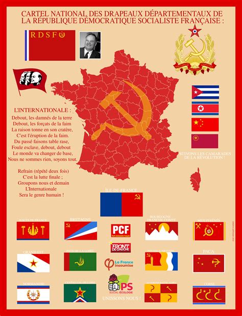 My Map Of The Communist Flags Of Every French Region Vexillology ...