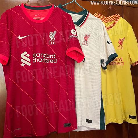 Liverpool 21-22 Home, Away, Third & Goalkeeper Kits - Footy Headlines