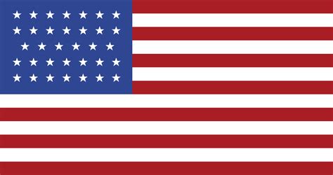 34 Star United States Flag, 1861 | ClipArt ETC