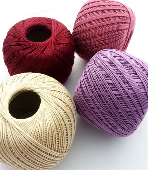 mercerized crochet cotton thread 10 3 ply cotton yarn 50g