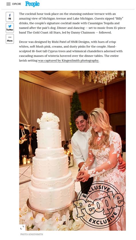 People Feature - Green Bay Packer's Danny Vitale Marries Caley Chelios in 'Magical' Chicago ...