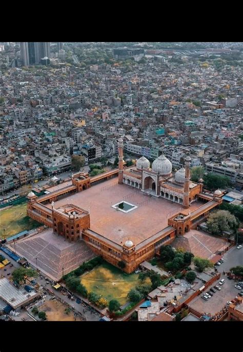 Jama masjid aerial view. : r/delhi