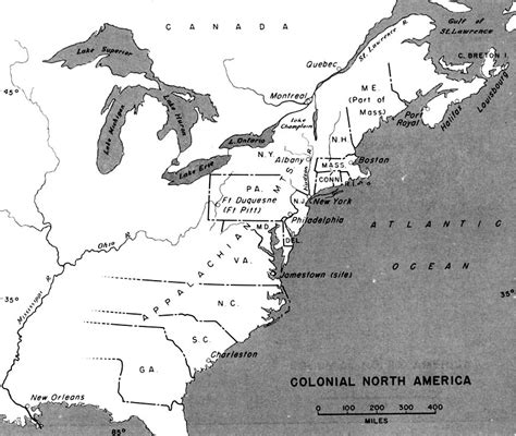 Colonial North America Map - Full size | Gifex