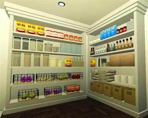 ♡Bloxburg pantry ideas♡ | Small house layout, House floor design, Tiny ...