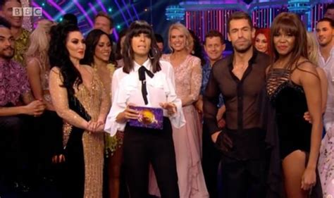 Strictly Come Dancing Final: Claudia Winkleman stuns in ruffle shirt and flared trousers ...