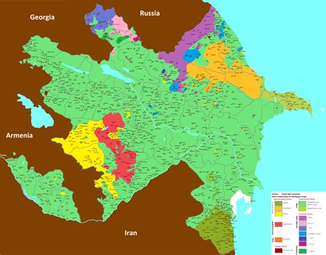 Ethnic map of Azerbaijan - Maps on the Web