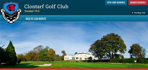 BRS Online Golf Tee Booking System for Clontarf Golf Club