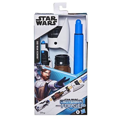 Star Wars Lightsaber Forge Obi-Wan Kenobi Extendable Blue Lightsaber ...