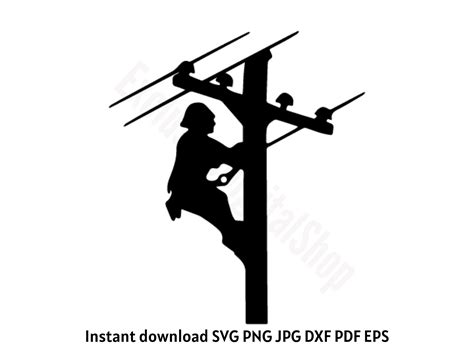 Lineman Electrician Instant Download SVG PNG JPG Dxf Pdf - Etsy