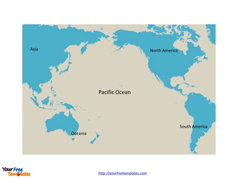 Pacific_Ocean_Outline_Map - Free PowerPoint Template