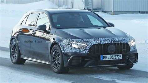 2023 Mercedes-AMG A45 Facelift Spied Without MBUX Touchpad