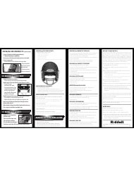 Football Helmet Size Chart - Riddell Download Printable PDF | Templateroller