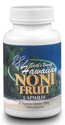 Hawaiian Noni Fruit Capsules, 500 mg, 60 vcaps Earth's Bounty 2024