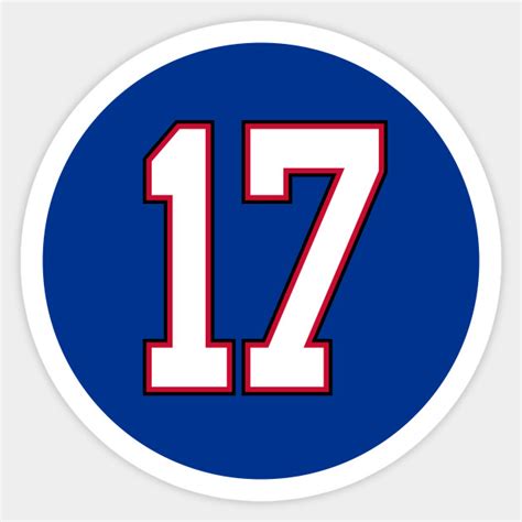 Josh Allen Buffalo Bills Number 17 Jersey Inspired - Buffalo Bills ...