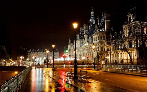 Fajarv: Paris Night Lights Wallpaper