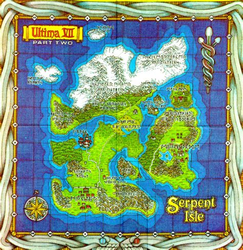 Ultima VII Part Two Map of Serpent Isle | Editable Codex | Fandom