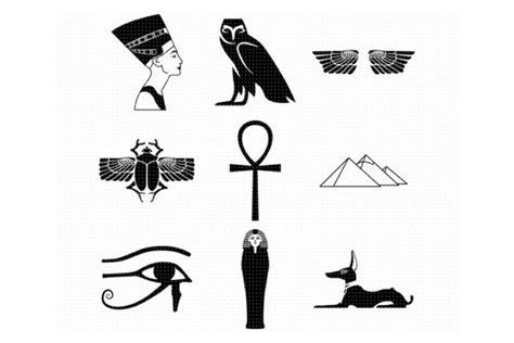 Egyptian Symbols SVG Graphic by CrafterOks · Creative Fabrica