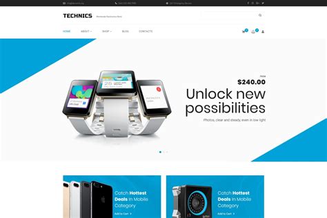 Electronics Ecommerce Website Template for Gadget Store - MotoCMS