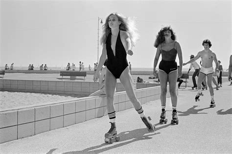 Roller skating on the sea-front walk, Venice Beach, California, 1980 ~ vintage everyday